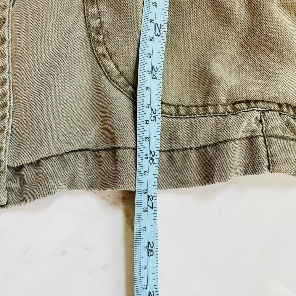 Max Jeans Army Green Military Style Sherpa Lined Utility Jacket Small Removable - Picture 11 of 11